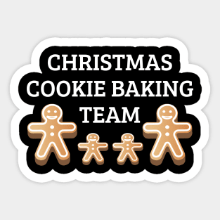 Christmas Cookie Baking Team Sticker